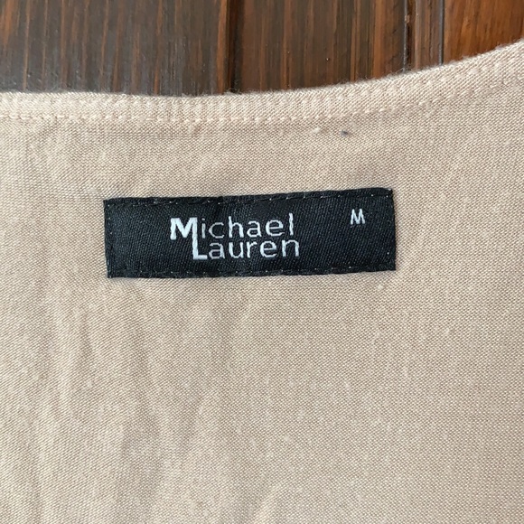 Brand New Dwayne Tank in Warm Beige Michael Lauren - Picture 6 of 6